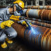 Laser cleaning: A valuable tool for removing corrosion from metal pipes.